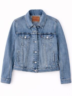 Levi’s Classic Denim Jacket XL Medium Wash Trucker Jean Jacket Button Front